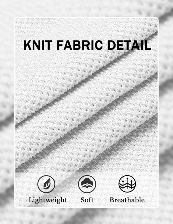 COOFANDY Men's Knit T-Shirts Short Sleeve Crewneck Shirt Cas...