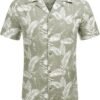 COOFANDY Men's Hawaiian Floral Shirts Cotton Linen Button Do...