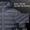 CRYSULLY Men's Puffer Jackets with Hood Lightweight Full Zip...