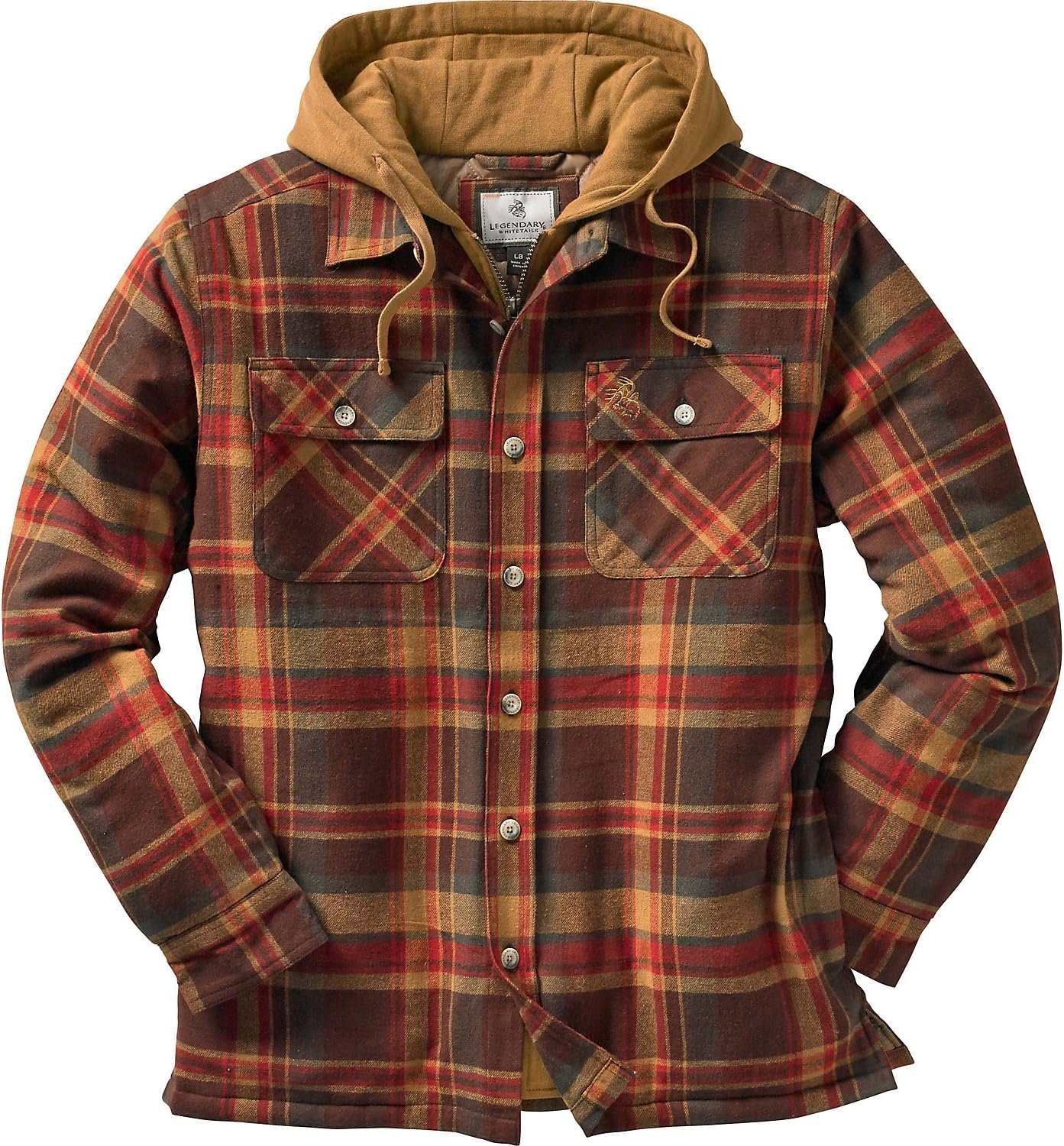 Legendary Whitetails Men's Maplewood Hooded Shirt Jacket - Image 2