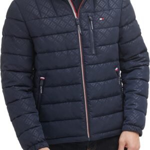 Tommy Hilfiger Men's Midweight Sherpa Lined Hooded Water Res...