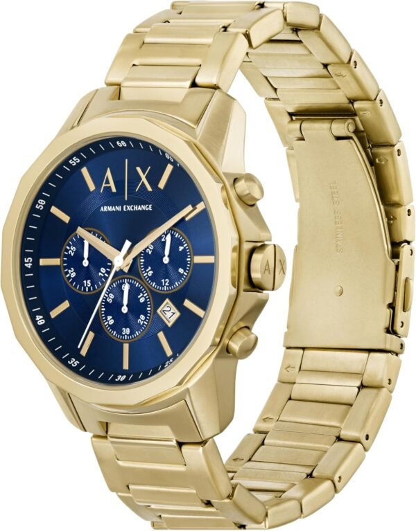 A|X Armani Exchange Chronograph Dress Watch for Men with Sta...