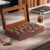 ProCase Watch Box Organizer for Men, 12 Slot Watch Display C...