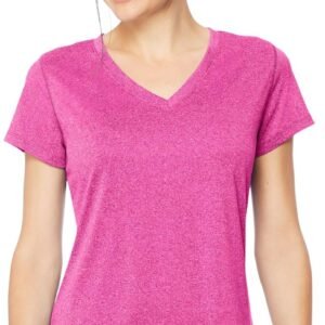 Hanes Women's Cooldri Short Sleeve Performance V-Neck T-Shir...