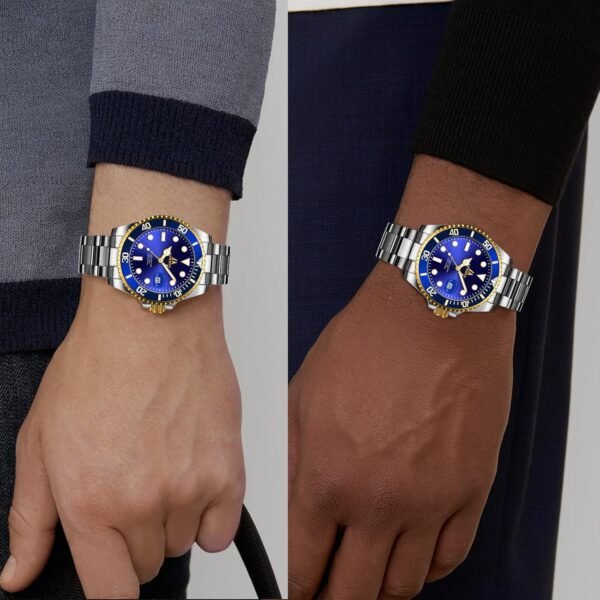 LN LENQIN Mens Watches Stainless Steel Waterproof Analog Qua...