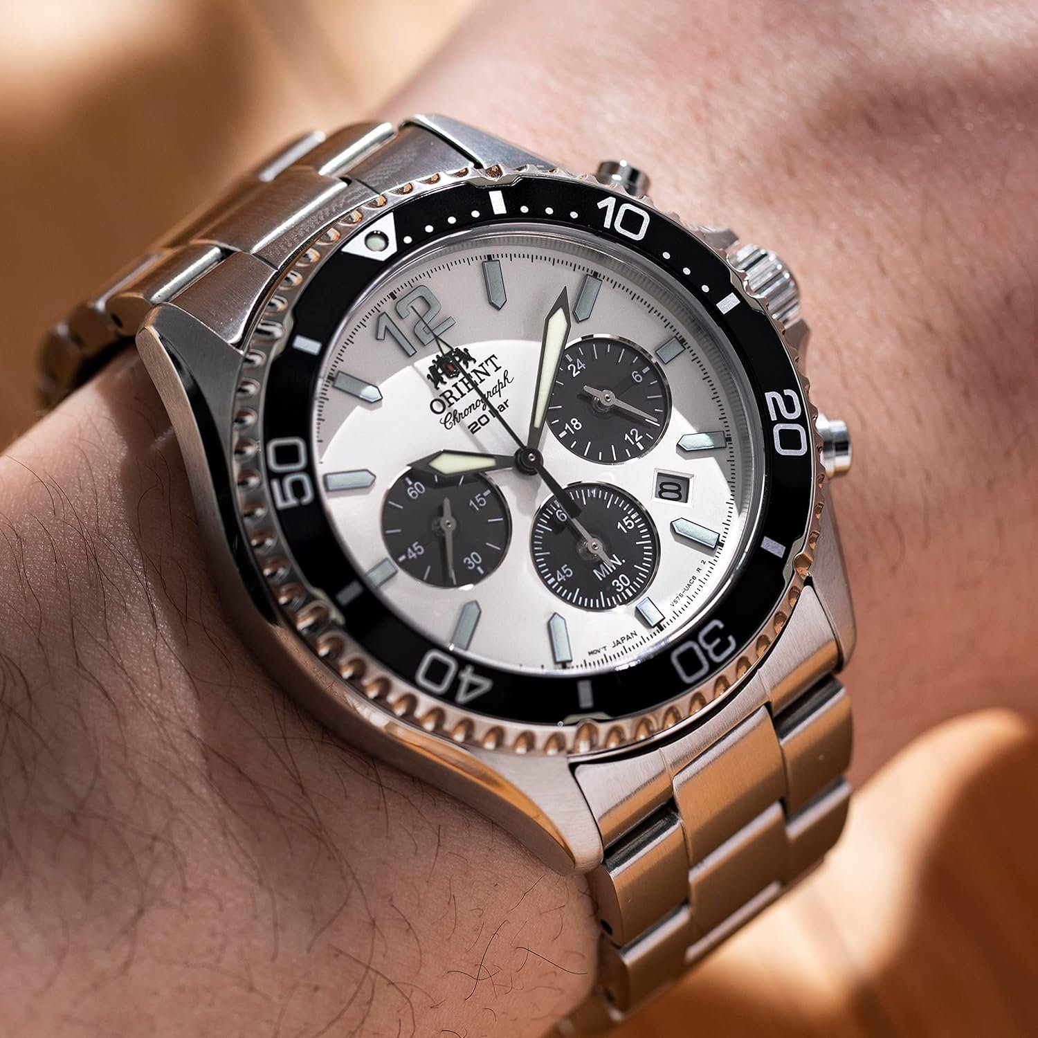 ORIENT RN-TX0203S Men's Metal Band Sports Diver Design MakoJ... - Image 5