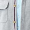 Mens Shirt Jacket Brushed Casual Shacket with Two Pockets Lo...