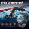 Smart Watch for Men Military Answer/Make Call 2.01″ Display ...
