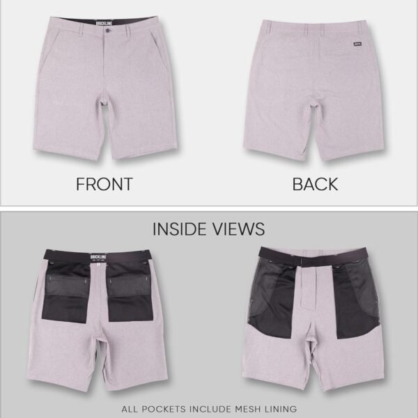 Mens Shorts for Men, Hybrid Casual Golf Dress Flat Front Qui...