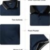 ZITY 3 Pack Men Polo Shirts Short Sleeve with Pocket Sport W...