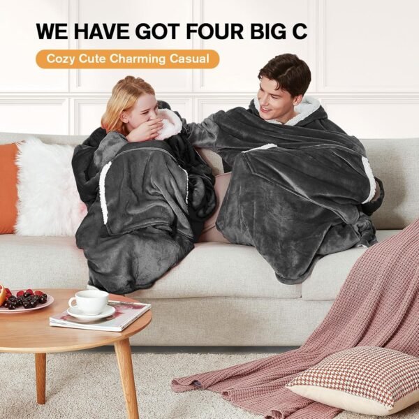 yescool Wearable Blanket Hoodie - Birthday Christmas Gifts f...