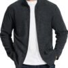 TACVASEN Men's Fleece Jackets Full Zip Lightweight Jacket Ca...