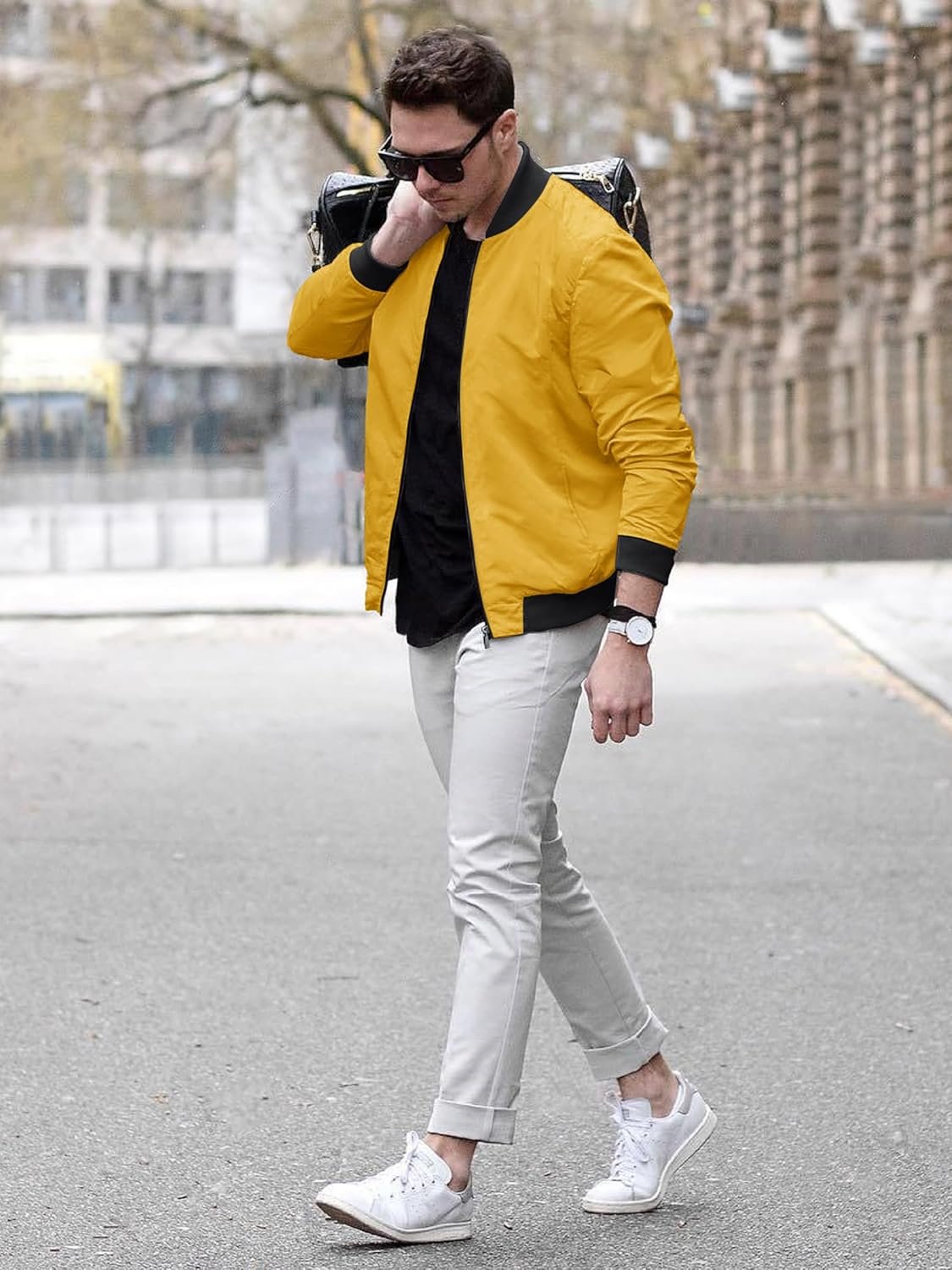 TACVASEN Men's Lightweight Jacket Spring Bomber Fall Windbre... - Image 4