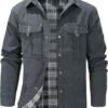 Mr.Stream Men's Lightweight Long Sleeved Snap Plaid Western ...