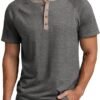 Sailwind Mens Henley Long/Short Sleeve T-Shirt Cotton Casual...