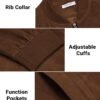 COOFANDY Men's Casual Varsity Jacket Vintage Lightweight Sue...