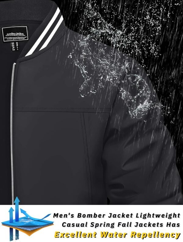 TACVASEN Men's Lightweight Jacket Casual Spring Fall Windbre...