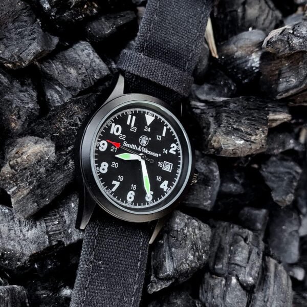 Smith & Wesson Men's Military Watch, 3 Interchangeable Canva...