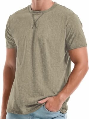 KLIEGOU Men's T-Shirts - Premium Cotton Crew Neck Tees S - 4...