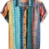 VATPAVE Mens Casual Hawaiian Floral Shirts Short Sleeve Butt...