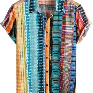 VATPAVE Mens Casual Hawaiian Floral Shirts Short Sleeve Butt...