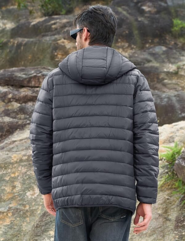 CRYSULLY Men's Puffer Jackets with Hood Lightweight Full Zip...