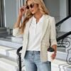 Blooming Jelly Women's Dressy Casual Tops Business Work Blou...