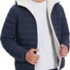 Pioneer Camp Men's Winter Puffer Jacket Sherpa Lined Hooded ...