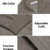 COOFANDY Men's Casual Varsity Jacket Vintage Lightweight Sue...