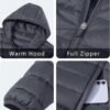 CRYSULLY Men's Puffer Jackets with Hood Lightweight Full Zip...