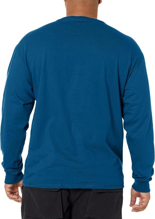 Hanes T Beefyt Henley, Men's Cotton Long Sleeve Shirts