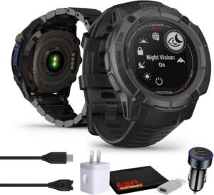 Garmin Instinct 2X Solar - Tactical Edition Black, Rugged Ou...