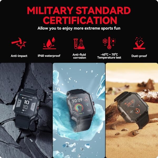 Smart Watch for Men(Answer/Make Call),1.85" 400mAh Military ...