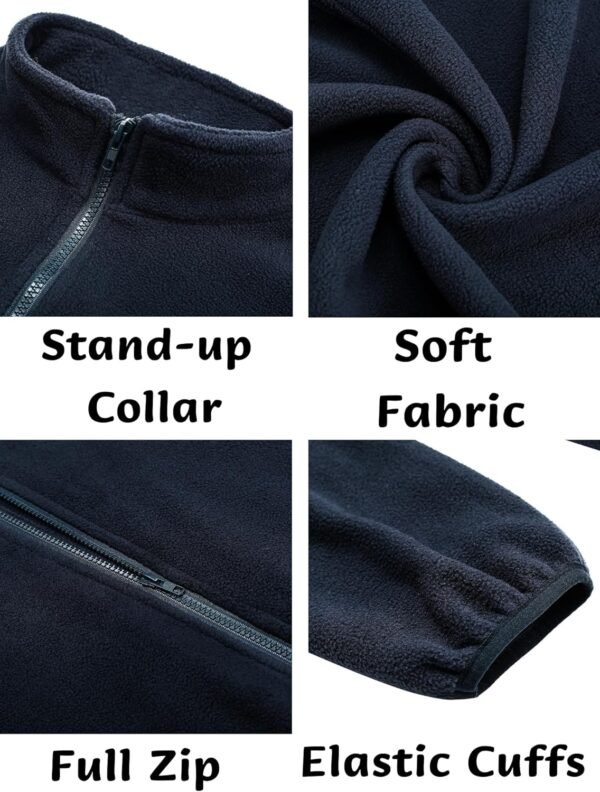COOFANDY Men's Soft Polar Fleece Jacket Lightweight Full Zip...