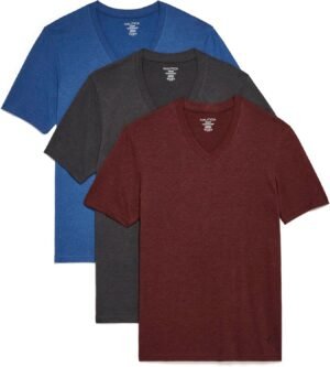 Nautica Men's 3-Pack Heathered V-Neck T-Shirt