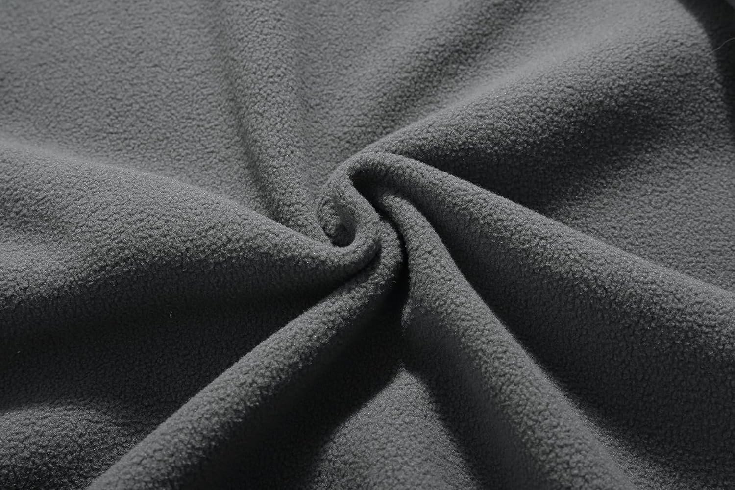 Men's Soft Polar Fleece Jacket with Pockets Lightweight Outd... - Image 7