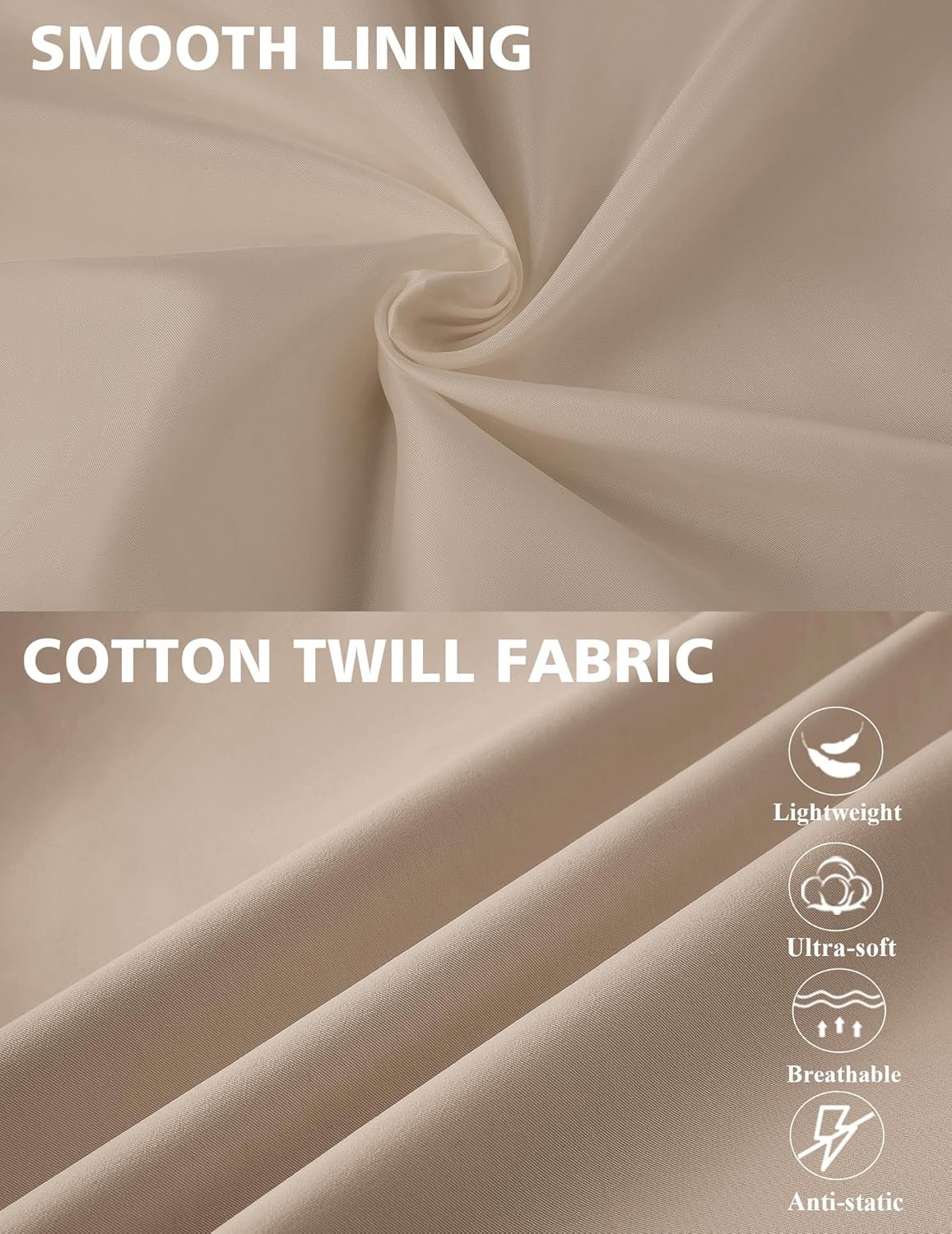 COOFANDY Men's Lightweight Zip Up Jacket Eisenhower Work Off... - Image 4