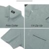 ZITY Mens Polo Shirts Quarter Zip Shirts Casual Classic Ligh...
