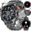 LIGE Military Smart Watches for Men(Answer/Dial Calls),1.43"...