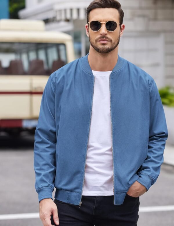 COOFANDY Men's Cotton Bomber Jacket Lightweight Flight Jacke...