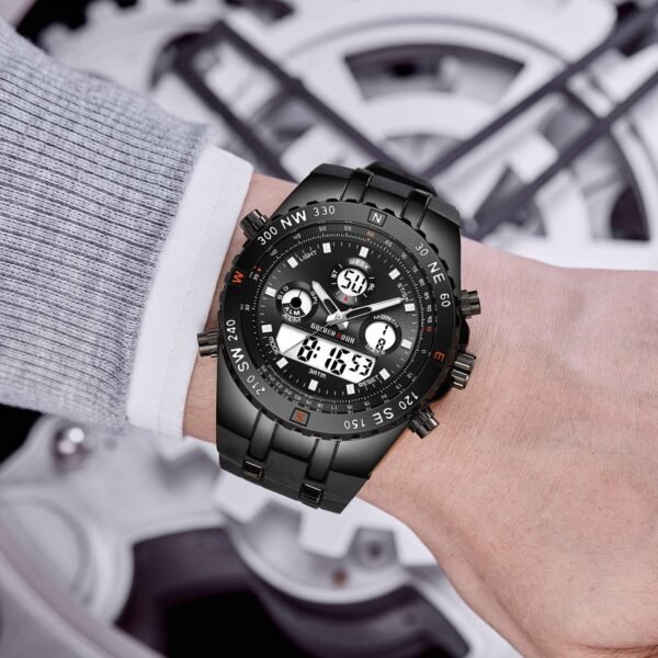 GOLDEN HOUR Luxury Military Sports Men's Watches Large Size ...