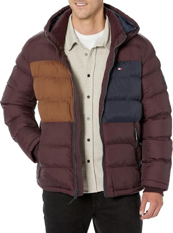 Tommy Hilfiger Men's Hooded Puffer Jacket (Standard and Big ...