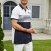 Men's Casual Polo Shirts Short Sleeve Fashion Golf Shirt Cla...
