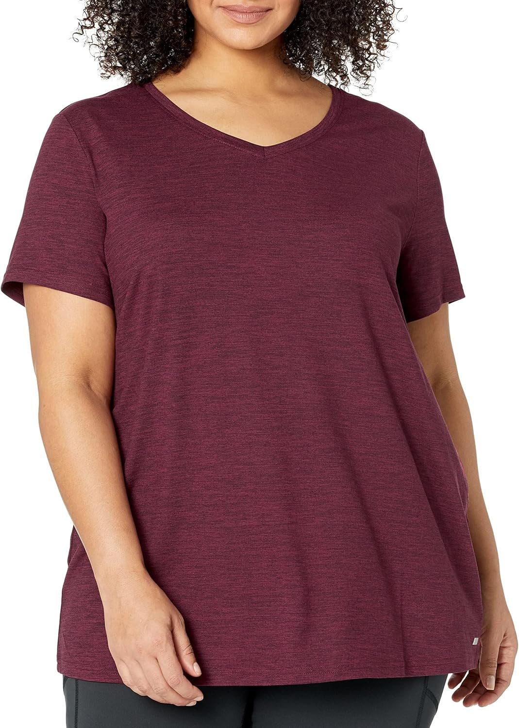 Amazon Essentials Women's Tech Stretch Short-Sleeve V-Neck T... - Image 7