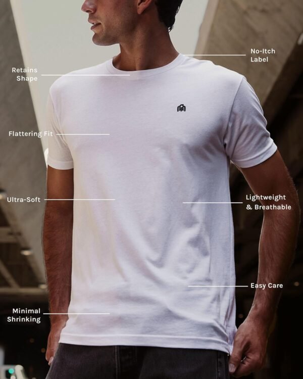 INTO THE AM Mens T Shirt Packs - Short Sleeve Crew Neck Soft...