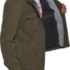 Levi's Men's Washed Cotton Hooded Military Jacket
