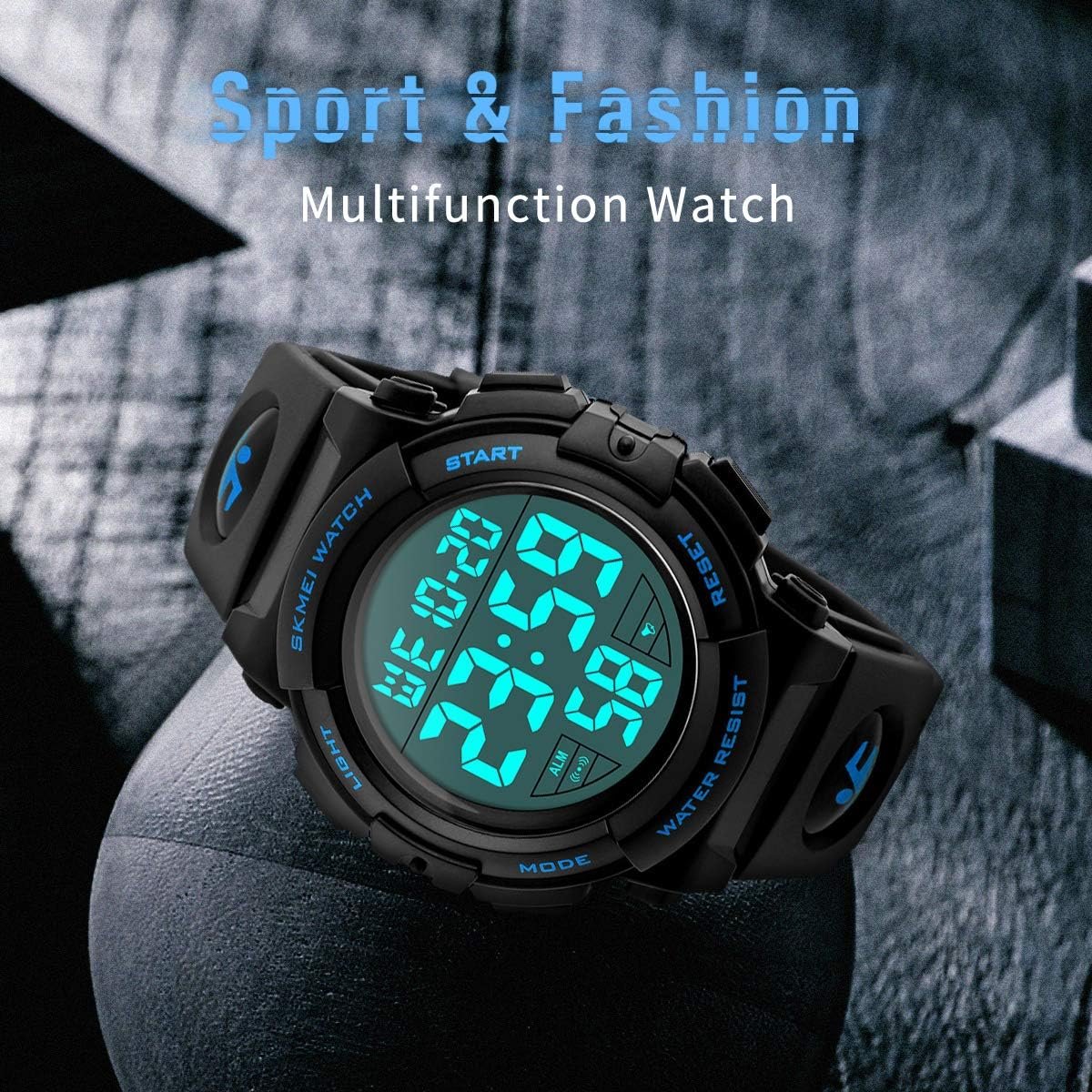 L LAVAREDO Mens Digital Watch Sports Military Watches Waterp... - Image 5