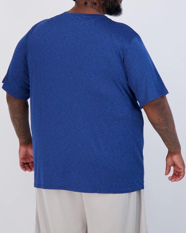 Real Essentials 3 Pack: Men’s Big & Tall Tech Stretch Long-S...