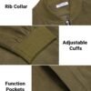 COOFANDY Men's Casual Varsity Jacket Vintage Lightweight Sue...