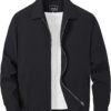 TACVASEN Mens Lightweight Windbreaker Full Zip Up Laydown Co...